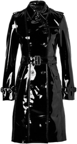 Women PVC Leather Shiny Light Weighted Raincoat Different Colour's Stylish Trench Coat 0 (1)