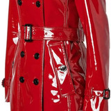 Women PVC Leather Shiny Light Weighted Raincoat Different Colour's Stylish Trench Coat 1