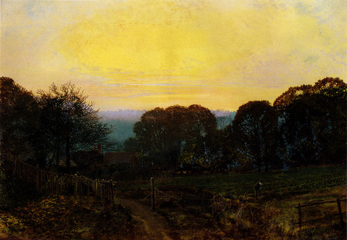 Grimshaw John Atkinson Twilight The Vegetable Garden