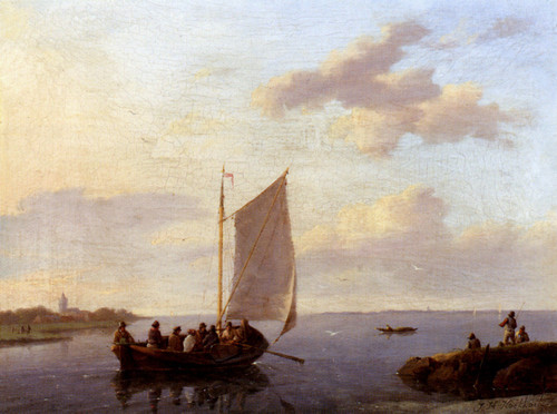 Koekkoek Johannes Hermanus Off The Shore