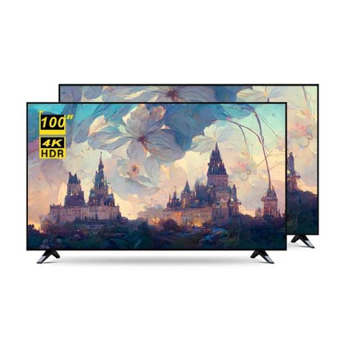 100 Inch Smart TV Flat Screen Television Explosionproof Fashion Design 4K HD UHD LED TV with Android