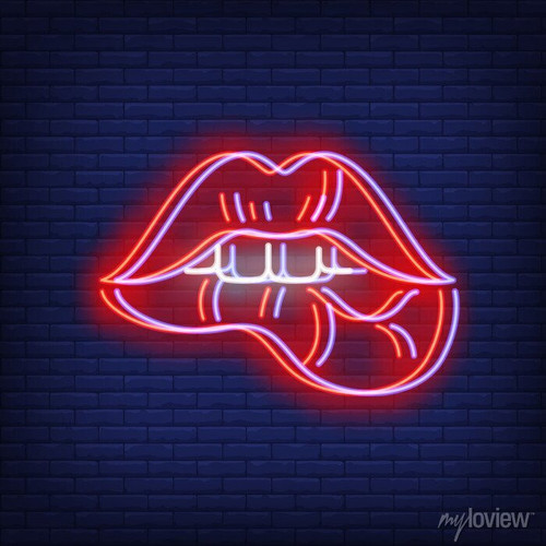 woman lips biting neon sign with chromatic aberration effect 700 171141050.jpg