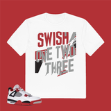 Jordan 4 Retro Fire Red 2020[swish 0][ring spun tee]