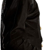 Men's Akira Capsule Logo Manga Pill Bomber Motorcycle Black Genuine Leather Jacket 1