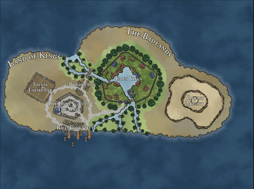 Vidsotok Island Map