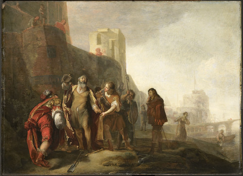Knupfer, Nicolaes Посланцы Александра Великого оказывают садовнику Абдалонимосу королевские почести,