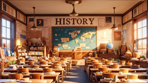 3D Animation Style In the clean classroom with world map shown 0.jpg