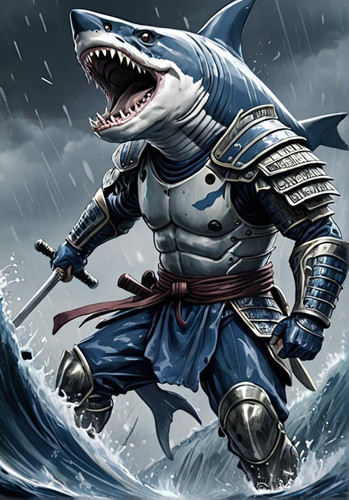 A+humanoid+samurai+shark+roaring+in+battle,+dark+fantasy+samurai+armor,+dark+fantasy+illustration,+f.jpg