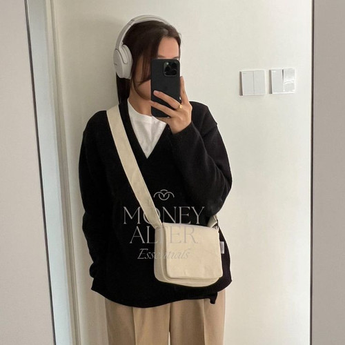 HAKO BAG Tas Selempang Kanvas Mini Canvas Bag #shopee #shopeerekomendasi.jpg