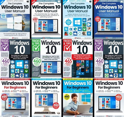 Windows 10 The Complete Manual, Tricks And Tips, For Beginners – 2023 Full Year Issues Collection