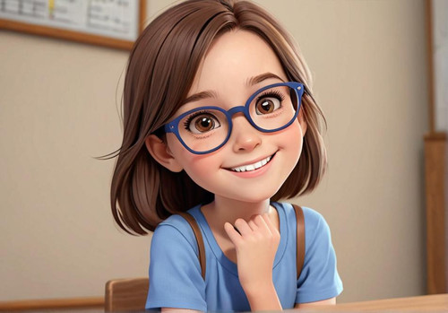 The+image+shows+a+cute+cartoon+girl+with+glasses.+She+has+brown+hair+and+brown+eyes.+She+is+wearing+.jpg