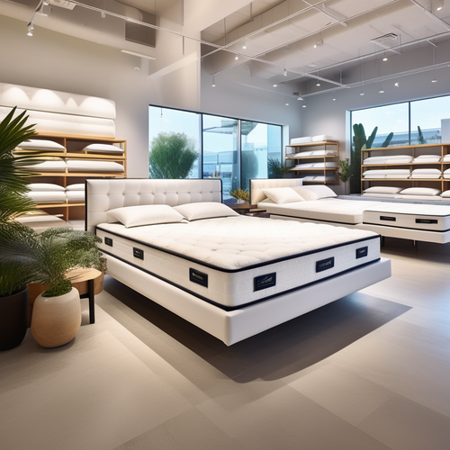 california style mattress store with lots of mattresses 374156682.png