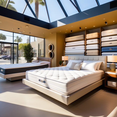 california style mattress store with lots of mattresses 556404528.png