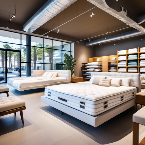 california style mattress store with lots of mattresses 246428149.png
