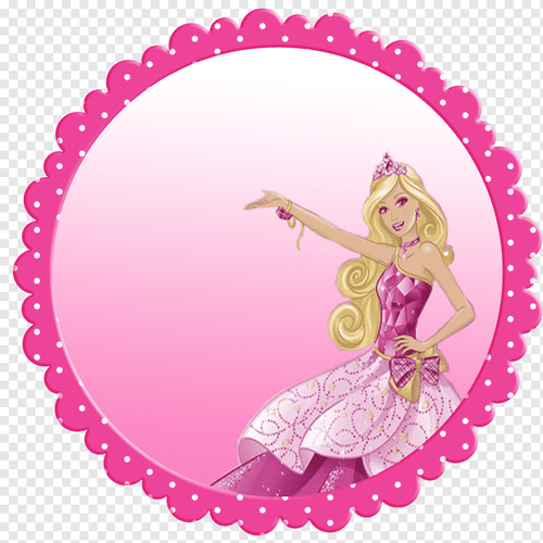 png transparent barbie wearing pink gown illustration barbie party favor amazon com jewellery earrin.png