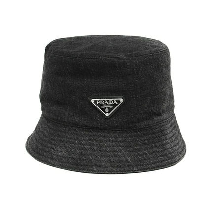PRADA | Unisex Street Style Bucket Hats Wide-brimmed Hats.jpg