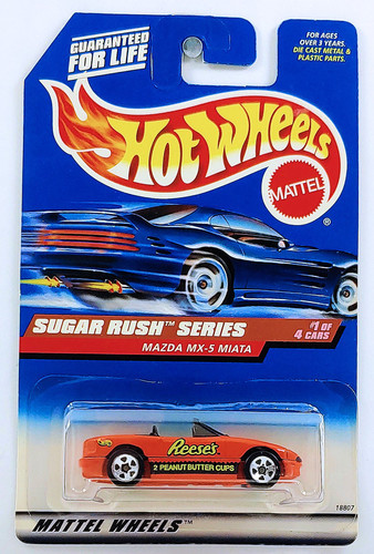 Hot Wheels MX 5 Miata 1998 Sugar Rush 741 18807