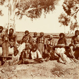 # 26780Photographer unknown.Aboriginal group on a pastoral station, Western Australia, circa 1890.