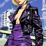 stylish haute couture outfit in the style of 90's