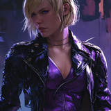 Anime artwork of Nina Williams in a detailed intri