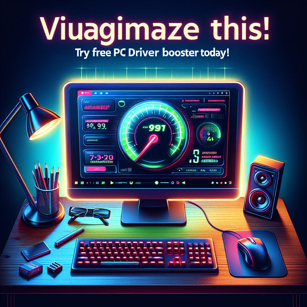 Driver Booster Free melhorando o desempenho do seu computador com atualizações automáticas de drivers e otimização do sistema.
