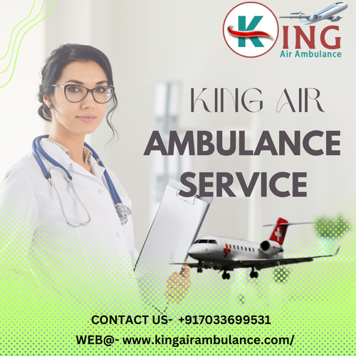 Comfortable Medium of Transfer King Air Ambulance Service in Siliguri.png