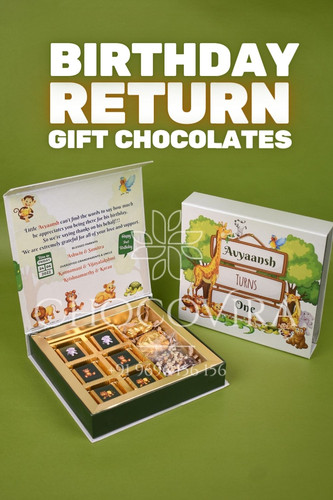 Make birthdays sweeter with Chocovira - the perfect return gift that guarantees smiles all around! Delight your guests with these decadent, handcrafted chocolates that are as delightful to look at as they are to savor. With Chocovira, you're not just giving a gift, you're sharing a moment of pure indulgence and joy. Make every birthday unforgettable with Chocovira!