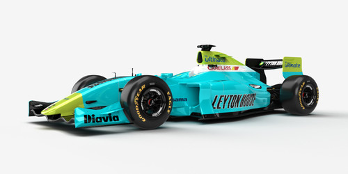 9.1 1990 Leyton House Front Left Tyre View