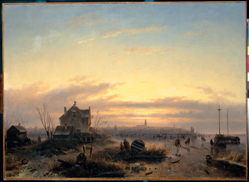 Leickert, Charles Зима, 1850, 81 cm x 114 cm, Холст, масло