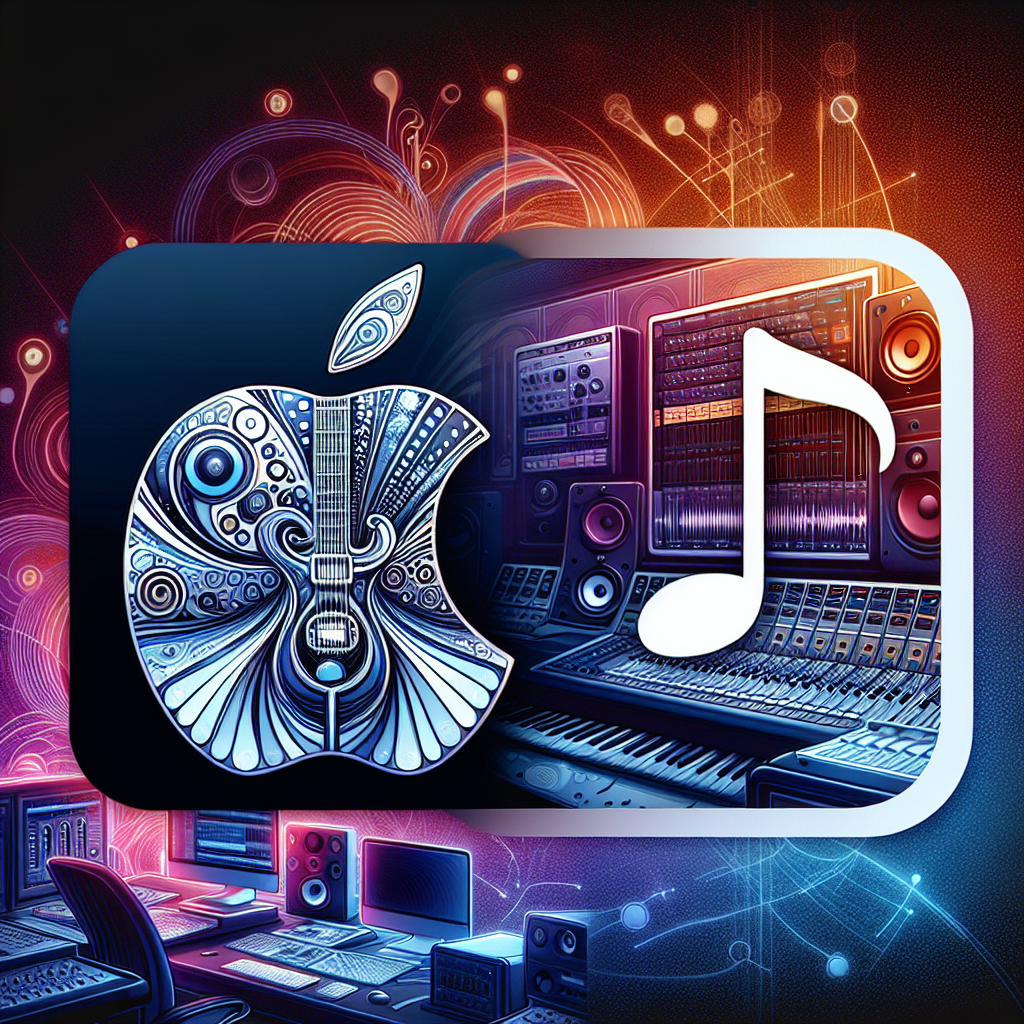 Apple GarageBand music production interface showcasing virtual instruments and editing tools