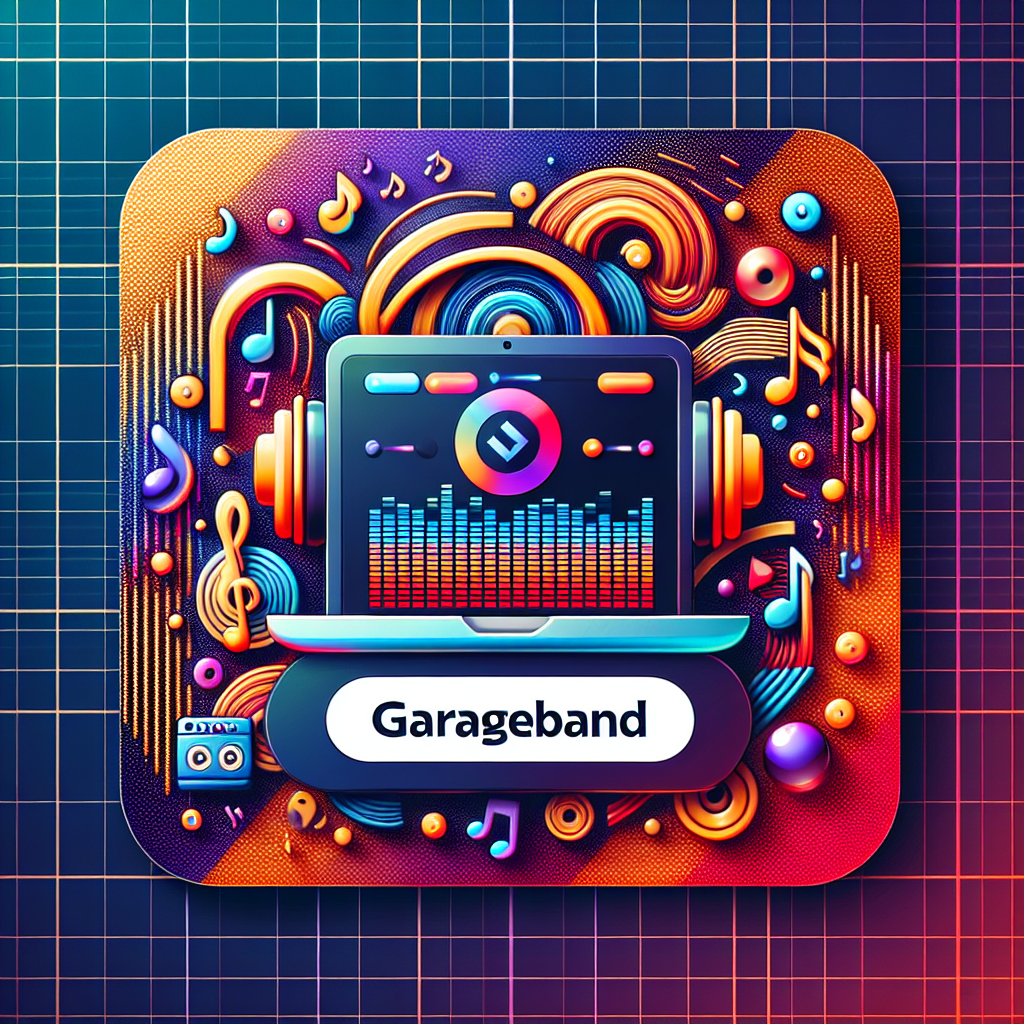 Download GarageBand ➔ Start Creating Music Today Download GarageBand interface on a computer screen showcasing the array of virtual instruments and music editing tools