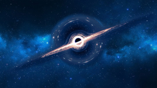 space stars black hole