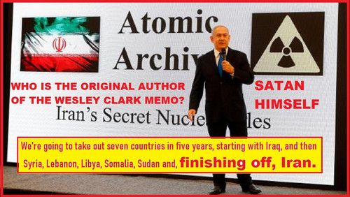 bibi netanyahu campaigns to destroy iran linked to wesley clark memo.jpg