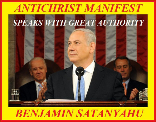satanyahu speaks with great authority because he is the ant