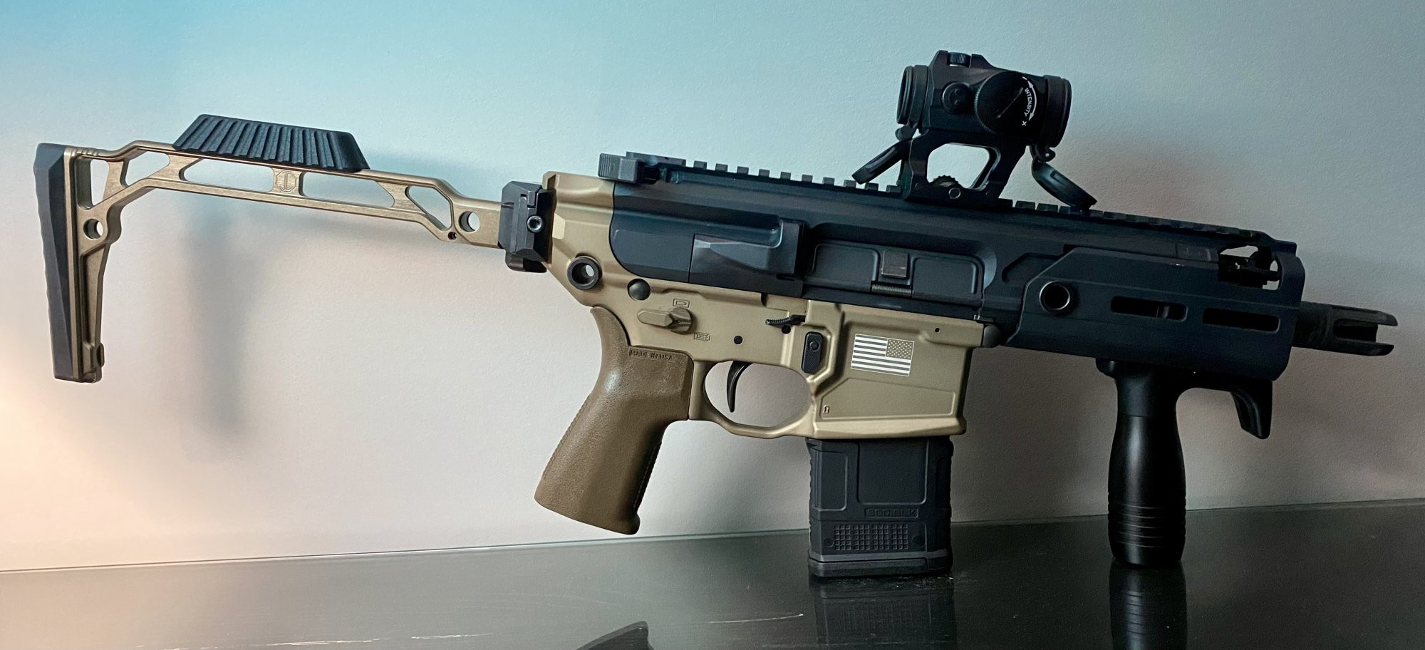 Got an MCX “Rattler” LT 300 Blackout 6.75 inch barrel, quick range