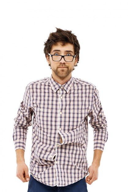 male geek with tousled hair look confused 176420 16041.jpg