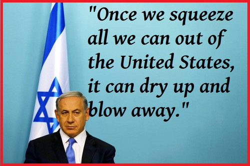 bibi satanyahu quote on what he intends for america.jpg