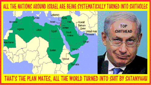 all the nations around israel are being systematically turne