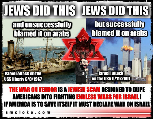 JEWS ATTACK THE USS LIBERTY AND THEY DID 911 AND THE AMERICAN GOVERNMENT GIVES THEM A FREE PASS.jpg