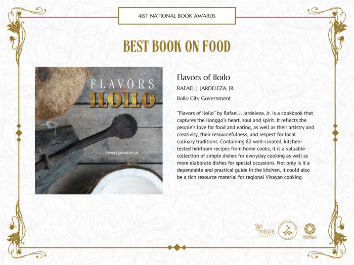Flavors of Iloilo wins Best Book on Food for National Book Awards