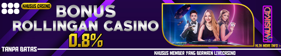 Musik4D Bonus Rollingan Casino 0,8%