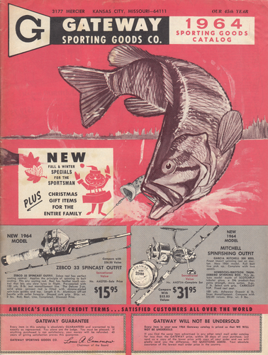 1964 (RED FALL & WINTER SPECIALS 1964 SPORTING GOODS CATALOG) Gateway Sporting Goods Co., Kansas Cit