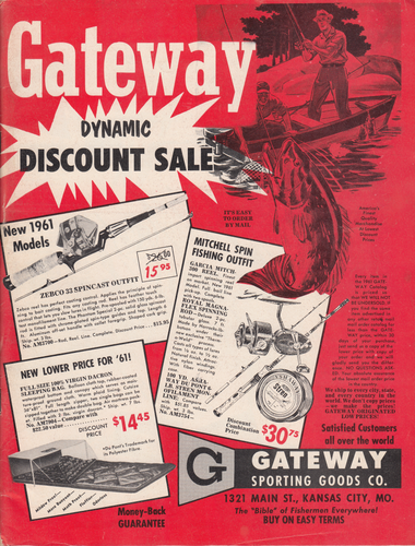 1961 (unmarked) Gateway Sporting Goods Co., Kansas City, MO (front cover)