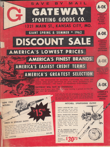 1962 (GIANT SPRING & SUMMER . 1962) Gateway Sporting Goods Co., Kansas City, MO (front cover)