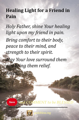 Healing Light for a Friend in Pain