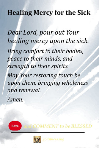 Healing Mercy for the Sick