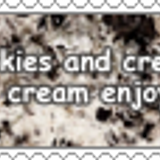 cookies and cream stamp