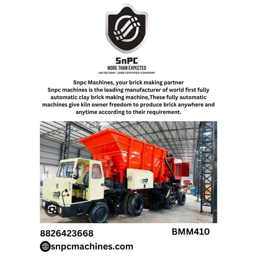 Say good bye to hand made bricks, just buy and start production clay brick machine with Snpc Mobile Brick making machine. SNPC Machine Pvt. ltd is the only manufacturer of fully automatic mobile brick making machines in the world known as a factory of brick on wheels. Machine manufactured by this company produce brick while moving on wheel like a land vehicle. 
https://snpcmachines.com/
#Snpcmachines #brickmakingmachine #machineformakingbrick #BMM400 #BMM410 #offpageconstruction #singlediemachine #doublediemachine #claybrickmachine #constructiontools