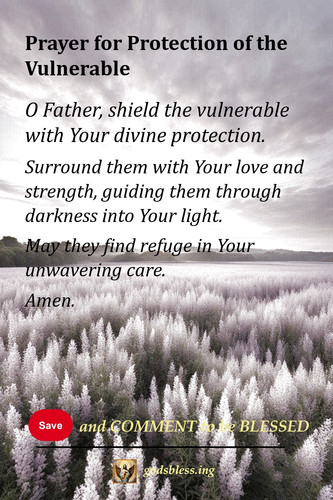 Prayer for Protection of the Vulnerable