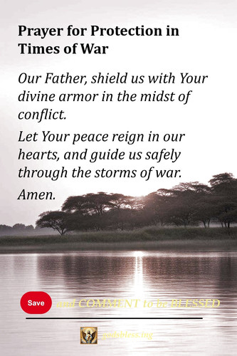 Prayer for Protection in Times of War